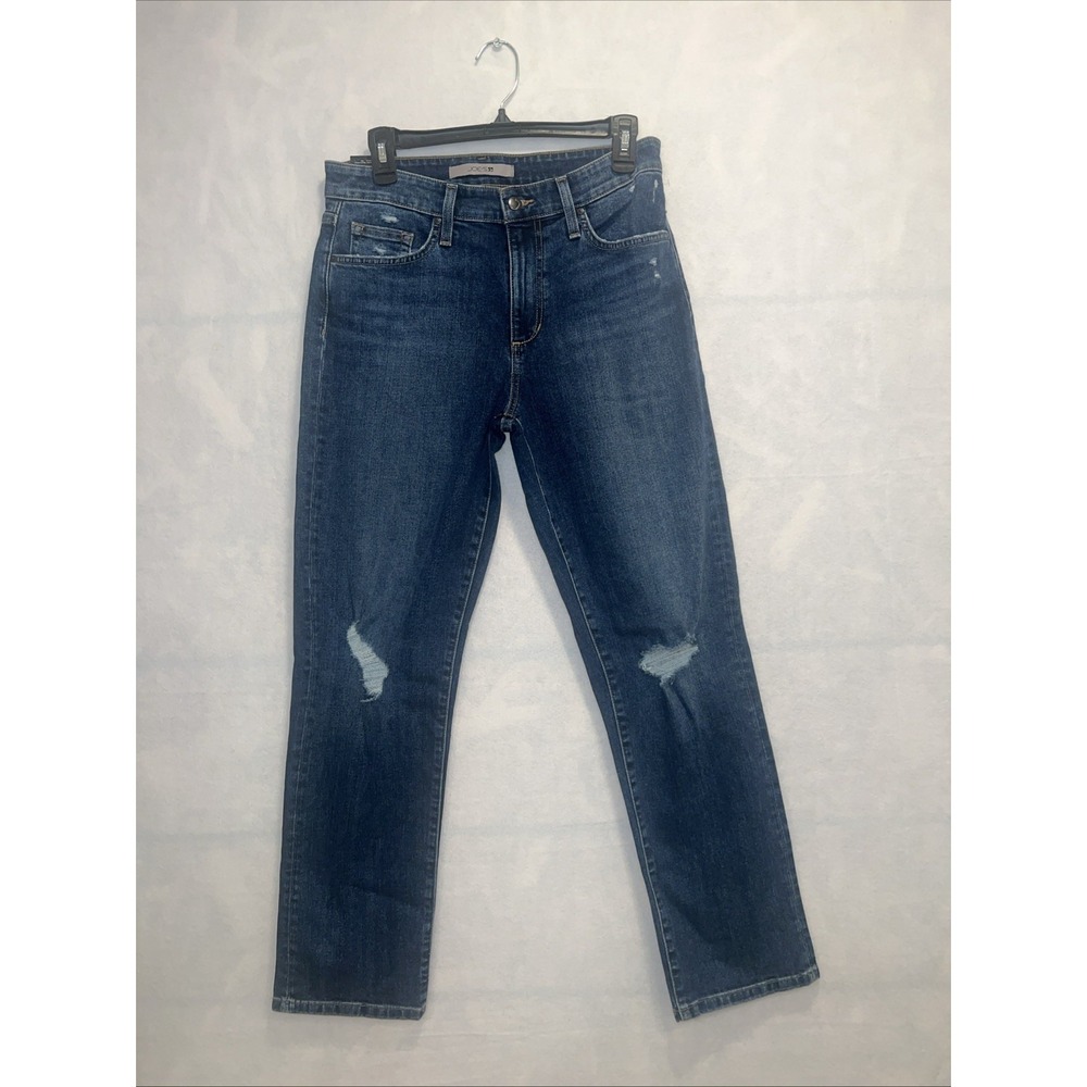 Joe's Jean women Niki distressed mid rise boyfriend ankle size 27 Inglewood wash
